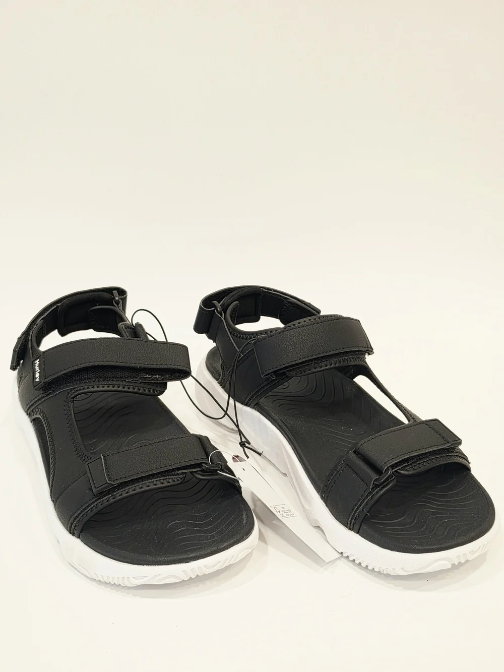 Hurley Black and White Men's Sport Sandals
